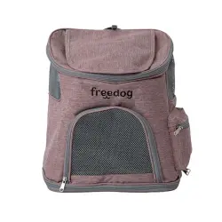 Freedog Mochila Transportadora Makalu Marrón para perros y gatos - 40 x 36 x 28 cm