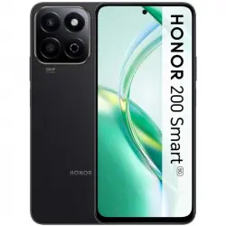 HONOR 200 Smart 5G 4/256GB Snapdragon 4 50MPX 35W Android 14 Negro Libre