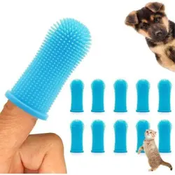 Pawffee 10 cepillos de dientes de silicona de 360° perros, gatos cachorros - 1 pieza