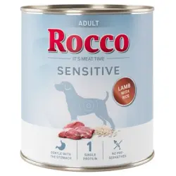 Rocco Sensitive 6 x 800 g - Nueva receta: Cordero con arroz