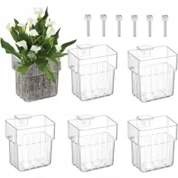 ZooVenture Soportes acrílicos para plantas de acuario - 6 piezas