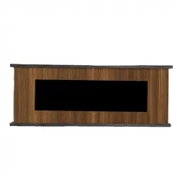 Armario Chimenea Electrico Móvil Desio 150 Marrón