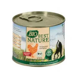 Best Nature Cats Bio pollo y calabacín - 6 x 200 g