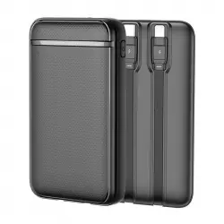 Cool Batería Externa Power Bank 5000 mAh con Cables USB-C / Lightning Negro