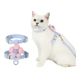 FurryFusion Juego de cuerdas de tracción para gatos (1,8 m) - Azul M