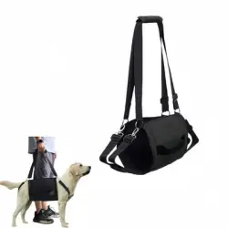 FurryFusion Transportín tipo bandolera para perros - Negro XL