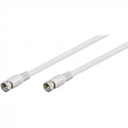 Goobay Cable Antena F Macho/Macho 30cm Blanco