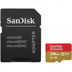 SanDisk Extreme MicroSDXC 512GB UHS-I A2 V30 Clase 10 con Adaptador SD
