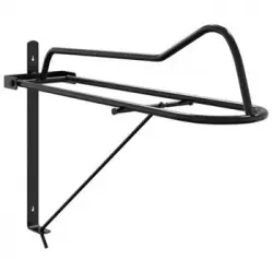 Soporte De Silla Montura De Pared Plegable Hierro Negro Vidaxl