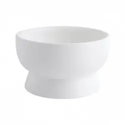 UAMLY Comedero elevado de cerámica para gatos - Blanco - 13 x 13 x 7,5 cm