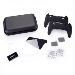 Bigben Kit Nintendo Switch Funda + Asas Joy-Con + Protector Pantalla + Paño + Fundas Juegos