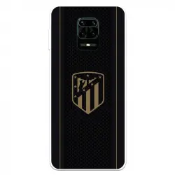 Funda Licencia Oficial del Atleti Escudo Dorado Fondo Negro para Xiaomi Redmi Note 9S