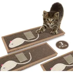 FurryFusion Juego de rascador para gatos de 3 piezas - 3 piezas