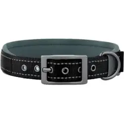 HausPets Collar ajustable XL de nailon resistente para perros, color negro - Artículo 1