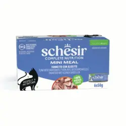 Schesir Complete Nutrition Filete en gelatina 6 x 50 g en latas - Atún con pescado blanco