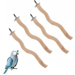 ZooVenture Perchas de madera para loros (4 piezas) - 4 piezas
