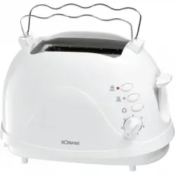 Bomann TA 246 CB Tostadora 2 Rebanadas 700W Blanco
