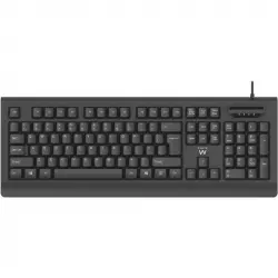 Ewent EW3286 Teclado Universal USB Qwerty Español Negro