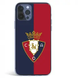 Funda Licencia Oficial CA Osasuna Escudo Fondo Bicolor para iPhone 12 Pro Max