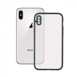 Ksix Funda Duo Soft Verde para iPhone X/XS
