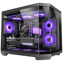 Mars Gaming MC-3TCOREM Caja Gaming Custom MicroATX Triple Cristal Templado Cámara Dual USB-C Negra