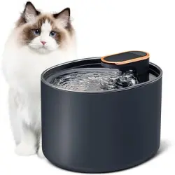 MCBOSON Fuente de agua para gatos de 3 litros con LED - Azul