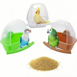ZooVenture Comedero y bebedero para loros de 3 piezas - 3 piezas