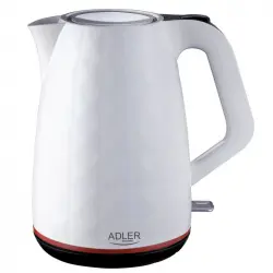 Adler Ad1277w Hervidora de Agua Eléctrica 1.7L Blanca
