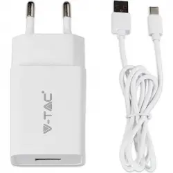 V-Tac VT-5382 Cargador Rápido 3A USB-C Blanco