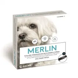 Calier Collar Antiparasitario Merlin para Perros Medianos y Pequeños, 48 cm