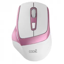 COOL Ergonomic Ratón Inalámbrico 3200 DPI Blanco/Rosa