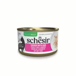 Schesir Complements en gelatina 6 x 70 g en latas - Pollo con jamón