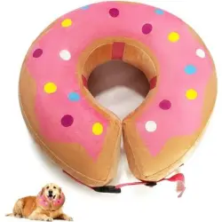 ZooVenture Collar inflable ajustable para perros - Rosa