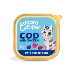Edgard & Cooper Comida Húmeda Para Gatitos en Paté con Pollo, 16x85gr