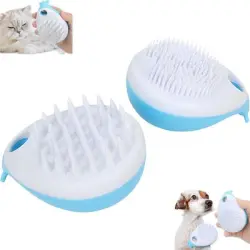 FurryFusion Juego de 2 cepillos de baño para perros y gatos - 2 piezas