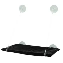 Repisa Karlie para ventana, negra - 51,5 x 31 x 2,5 cm (L x An x Al)