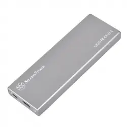 SilverStone MS10C Caja Externa SSD M.2 USB-C Plata