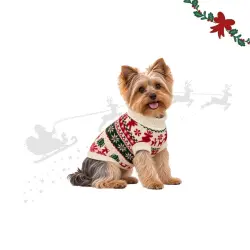 Wonder Christmas Jersey Navideño Fair Isle para perros L (45 cm)