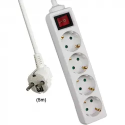 Extrastar Regleta 4 Tomas con Interruptor 5m