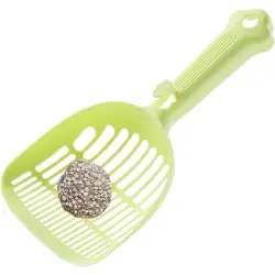 UAMLY Pala y tamiz para arena de gato - Verde