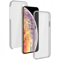 Avizar Funda Doble de Silicona Transparente para Apple iPhone XS Max