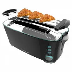 Cecotec Toast&Taste Extra Double N Tostador 2 Rebanadas y Función Descongelar 1350W Negro