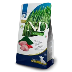 Farmina ND Spirulina pienso para cachorros minis de Cordero, 2Kg
