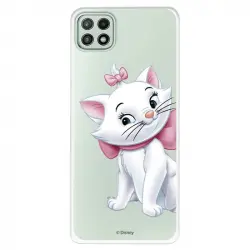 Funda Oficial de Disney Marie Silueta Los Aristogatos para Samsung Galaxy A22 5G