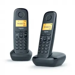 Gigaset A270 Teléfono Dect Duo Negro