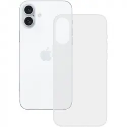 Ksix Funda Flexible Antihuellas Compatible Carga Inalámbrica Transparente para iPhone 16 Plus