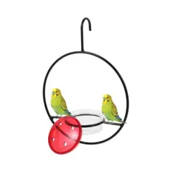 MCBOSON Comedero metálico colgante para colibríes, apto para uso exterior - 1 artículo