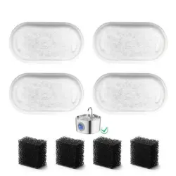 Pawffee Recambios de filtro para bebedero de gato/perro – paquete de 4 - 4 piezas