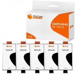 Pccom Essential Hp 920xl Cartucho Tinta Compatible Negro Pack 5
