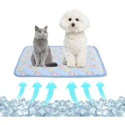 Pet Planet Alfombrilla refrescante para perros y gatos - Azul M